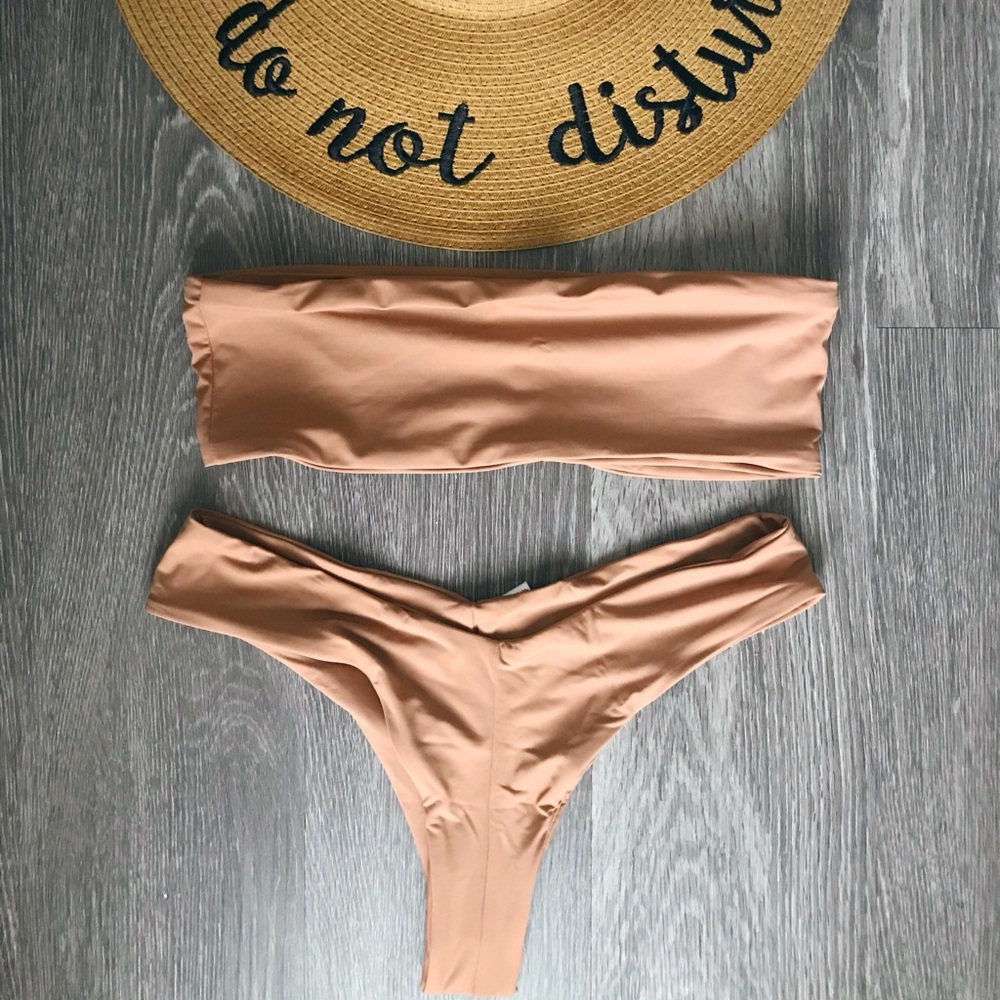 Nude two piece bikini